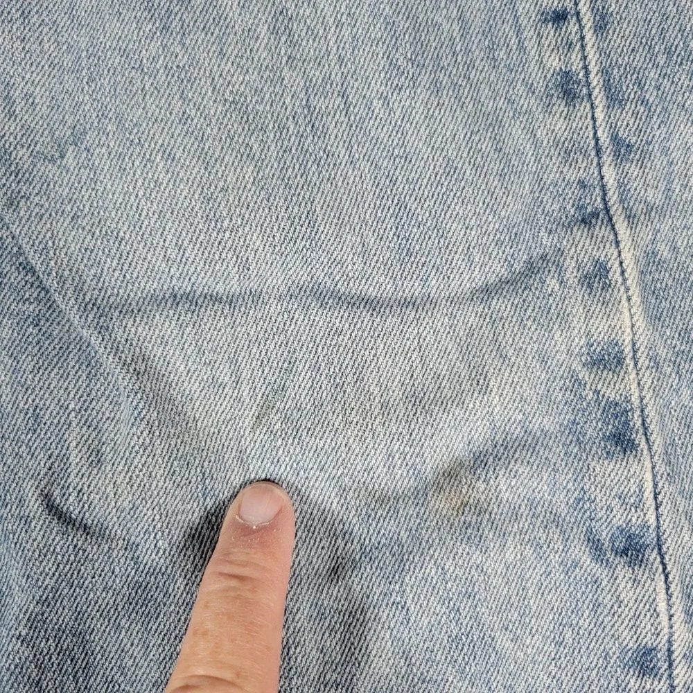 Levi's 501 Jeans Mens‎ 36x30 Light Wash Blue Straight Leg Button Fly Denim